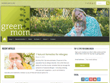 Tablet Screenshot of green-mom.com